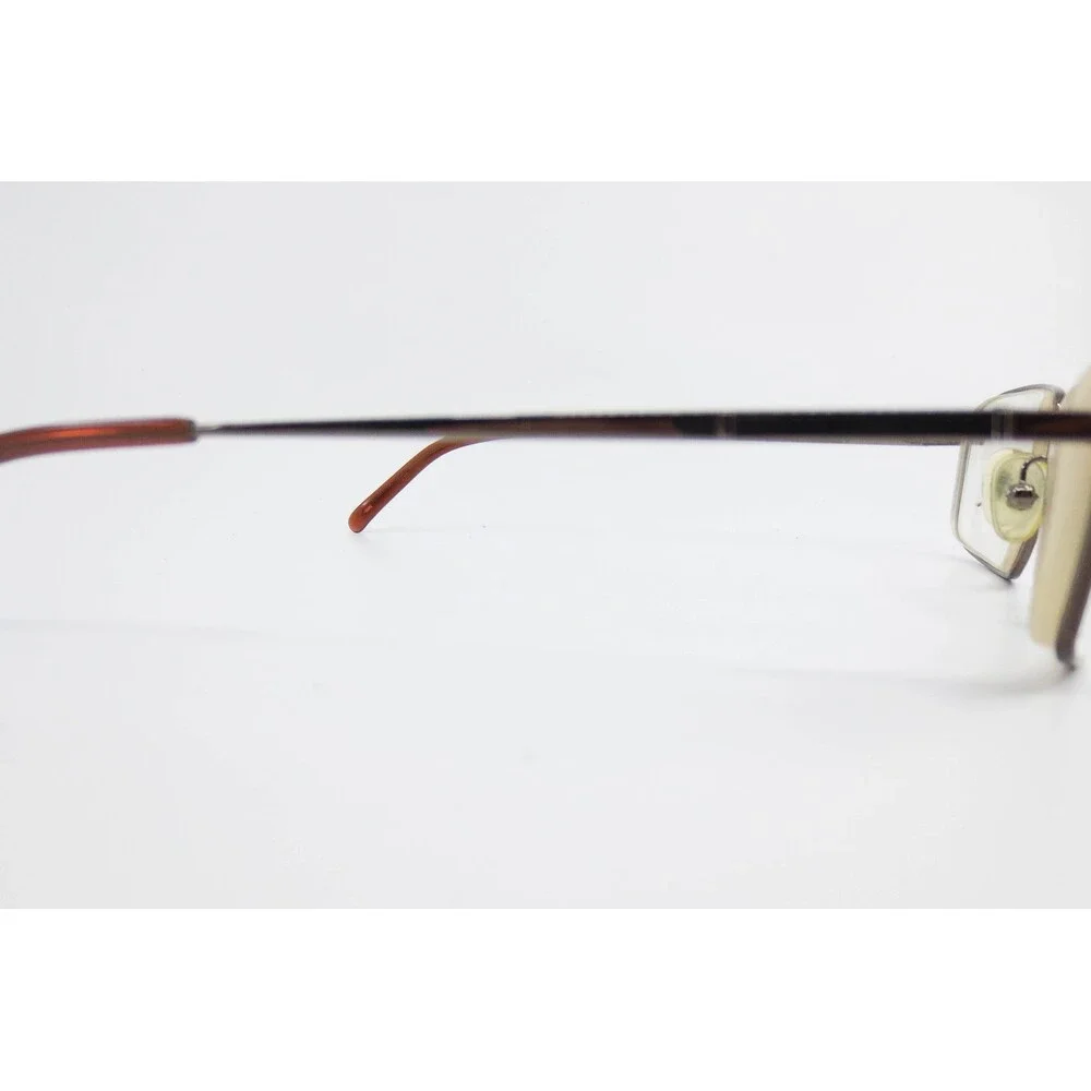 Thornton & Banks TB 206 Light Brown Rectangular Eyeglass Frames 52-18-135